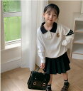 秋新しい 子供服★ 女の子パーカー★ファッション長袖ポロシャツ★韓国風 ★トップス90-140