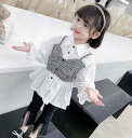 秋新しい 子供服★ 女の子シャツ★ファッション長袖シャツ ★韓国風子供春秋服★90-140