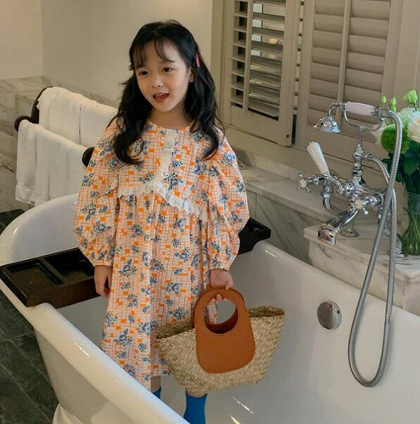 子供服　ワンピース　長袖　子供スカート　子供ワンピース　春秋新作　韓国風　おしゃれ