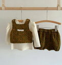 ベビー服 セットアップ トップス ボトムス ベスト スリーピースベスト 花柄 韓国風