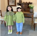 子供服 ワンピース 長袖 シャツ 子供シャツ 子供ワンピース 春秋新作 韓国風 おしゃれ