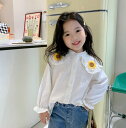 秋新しい 子供服 ★女の子長袖シャツ ★ファッションシャツ ★韓国風子供春秋服★80-130