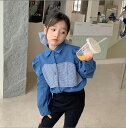 秋新しい 子供服 ★女の子デニムシャツ ★ファッションシャツ ★韓国風子供春秋服★90-140