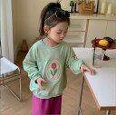 子供服春秋服★女の子長袖Tシャツ ★ファッションTシャツ ★韓国風子供春秋服★100-150