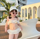 新しい 子供の水着,上下セット 3点セット ビキニ 海水浴 温泉 スイムウェア★90-130