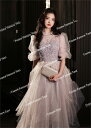 ブライズメイド/花嫁/二次会/プリンセスドレス/パーティードレス/ウエディングドレス/結婚式レースドレス