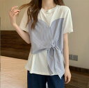 韓国風 女夏新しい 半袖Tシャツ, 気質ファッションTシャツ★ Tシャツ★M-XL