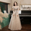 ブライズメイド/花嫁/二次会/プリンセスドレス/パーティードレス/ウエディングドレス/結婚式レースドレス