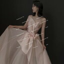 ブライズメイド/花嫁/二次会/プリンセスドレス/パーティードレス/ウエディングドレス/結婚式レースドレス