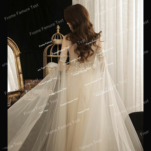 ブライズメイド/花嫁/二次会/プリンセスドレス/パーティードレス/ウエディングドレス/結婚式レースドレス