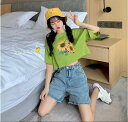 韓国風 レディース 半袖Tシャツ 新しい夏,気質,ファッションTシャツ ★F