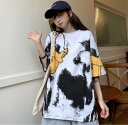 韓国風 レディース 半袖Tシャツ 夏新しい,気質,ファッションTシャツ ,Tシャツ★M-X