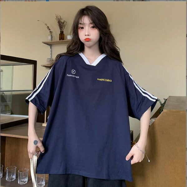 韓国風 レディース 半袖Tシャツ 夏新しい,気質,ファッションTシャツ ,Tシャツ★M-X