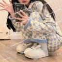 部屋着 冬 厚手 セットアップ 女の子 ホームウェア パジャマ