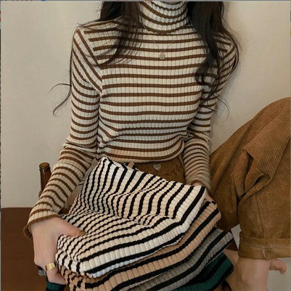 秋と冬のファッション★ウィメンズボトミングシャツ★レディース長袖オー★オールマッチ★