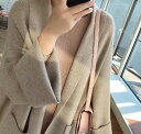 秋と冬新作 新しいデザイン韓国風ニットコートゆったり女カーディガンセーターカーディガンコート★