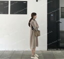 秋冬新作セーターワンピース レディース ワンピース おしゃれ 体型カバードレス 2点セット