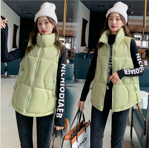 女士棉服 ベスト. 冬新作 ダウンジャケット レディース ダウンコート 厚手 防寒 防風★M-2XL