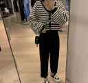 秋冬新作 新しいデザイン韓国風ニットコートゆったり女カーディガンセーターカーディガン 何でも似合う