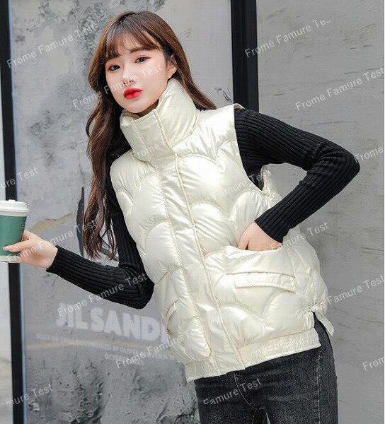女士棉服 ベスト. 冬新作 ダウンジャケット レディース ダウンコート 厚手 防寒 防風