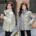 新しい韓国のファッション★女性の厚い綿のコート★ゆるい冬のコート★ショートコート裏毛付き★M-2XL