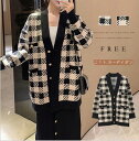 秋冬新作 新しいデザイン 韓国風 ニットコート 女 カーディガン 何でも似合う