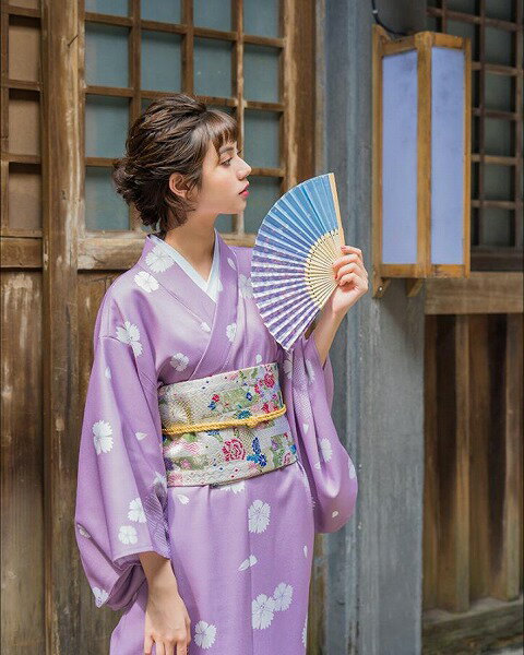 浴衣 レディース 可愛い　 浴衣＋手袋＋靴下+襟芯　花火大会 夏祭り 女性用 女性浴衣 ゆかた 2