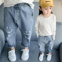 韓国風 デニムパンツ 子供ズボン キッズファッション★可愛い