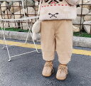 冬新品!!キッズファッション♪子供 男女兼用 裏起毛パンツ 80-130cm