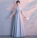 ブライズメイド/花嫁/二次会/プリンセスドレス/パーティードレス/ウエディングドレス/結婚式レースドレス
