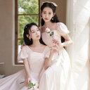 ブライズメイド/花嫁/二次会/プリンセス/パーティードレス/ウエディングドレス★ロング/結婚式編み上げ