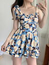 水着 レディース 体型カバー タンキニ 連体服 海水浴 潜水 韓国風 可愛い おしゃれ 大きいサイズ