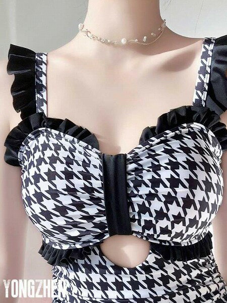 水着 レディース 体型カバー タンキニ 連体服 海水浴 潜水 韓国風 可愛い おしゃれ 大きいサイズ