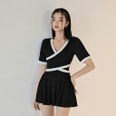 水着 レディース 体型カバー タンキニ 連体服 海水浴 潜水 韓国風 可愛い おしゃれ 大きいサイズ