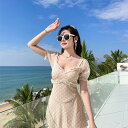 水着 レディース 体型カバー タンキニ 連体服 海水浴 潜水 韓国風 可愛いワンピース おしゃれ