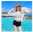 水着 レディース 体型カバー タンキニ 3点セット 海水浴 潜水 韓国風 可愛い おしゃれ