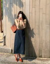 タイトスカート ロングスカート 秋冬 ハイウエスト おしゃれ ストレートハーフ