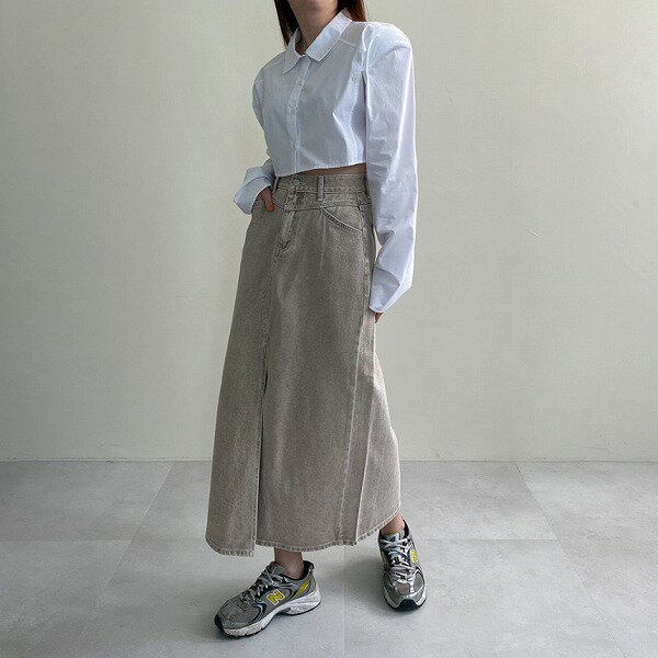 aラインスカート 怠惰な風 ロングスカート ハイウエスト スカート