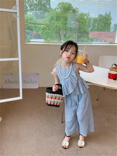 INSおすすめのホットスタイル 子供服 女の子 ワイドパンツ イレギュラー ロングパンツ スラックス INSおすすめのホットスタイル 子供服 女の子 ワイドパンツ イレギュラー ロングパンツ スラックス