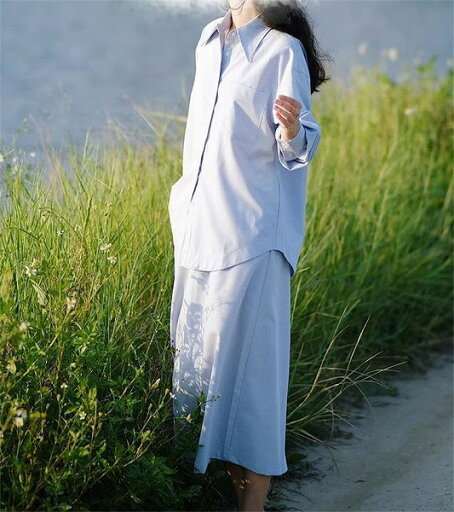 きれいめ派のスタッフが選ぶ 春夏 怠惰な風 おしゃれ シャツ ブラウス ロングスカート 通勤 セット きれいめ派のスタッフが選ぶ 春夏 怠惰な風 おしゃれ シャツ ブラウス ロングスカート 通勤 セット