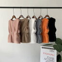 この1枚でコーデが変わる 受け取って腰 綿入り 毛羽立ちコート 毛皮 デザインセンス ベスト 獺兎毛皮