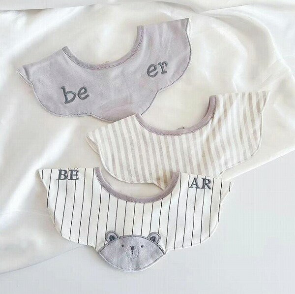 新作★ベビー★ベビー用品★よだれかけ★涎掛け★エプロン★3枚入り★7色