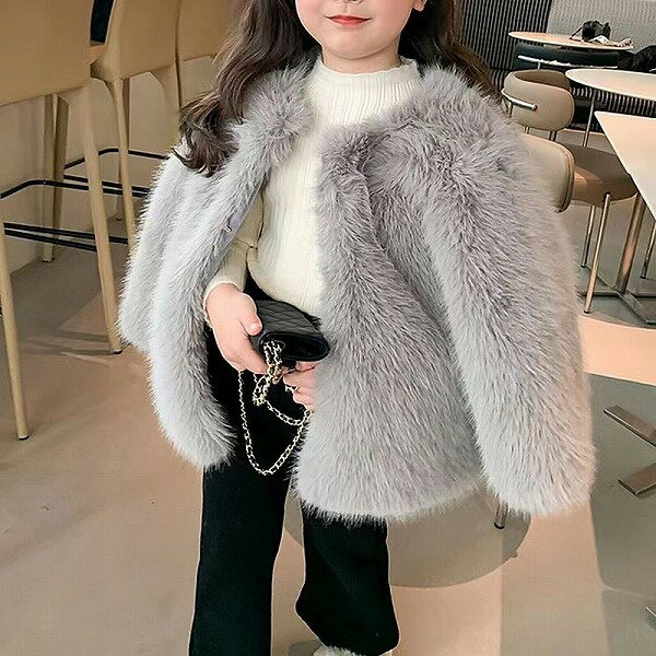 秋冬新作★韓国風子供服★キッズ服★コート★ふわふわ★3色★100cm~150cm