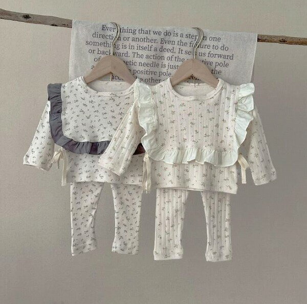 秋★ベビー服★トップス+ブラウス+ズボン　セット★2色66-90cm