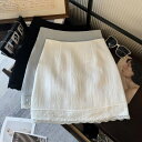 【QY】☆スカート★ハーフスカート☆レディース服S〜XL 4色