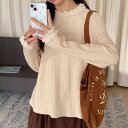 レディース・長袖・インナー・ハイネックニット・おしゃれ・Tシャツ・トップス 3色