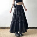 ファッション☆おしゃれ☆フレンチレイヤードレース☆ロングスカート☆レディース服S/M/L