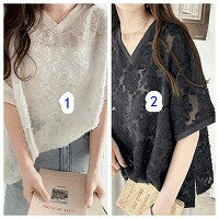 レディース・シフォンシャツ・半袖・おしゃれ・Tシャツ・トップス