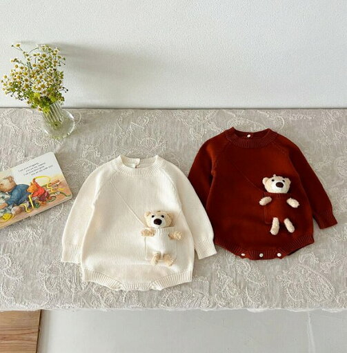 春新作 乳幼児 かわいい クマ 洋風 ロンパース 連体服 男女兼用 子供服 春新作 乳幼児 かわいい クマ 洋風 ロンパース 連体服 男女兼用 子供服