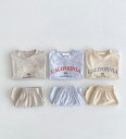 夏新作 夏服 1~8歳 韓国版 半袖 アルファベット Tシャツ+半ズボン 薄い 2点 セット 男女兼用 子供服